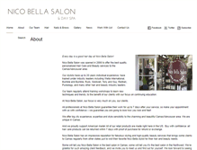 Tablet Screenshot of nicobellasalon.com